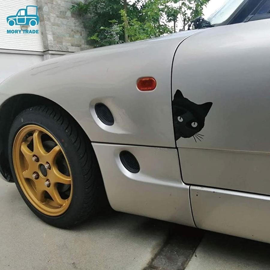Morytrade 車 反射 ステッカー 猫 ネコ リフレクト シール 自働車 ドレスアップ 白 3種類 黒 黒 3種類 ホリック Paypayモール店 通販 Paypayモール