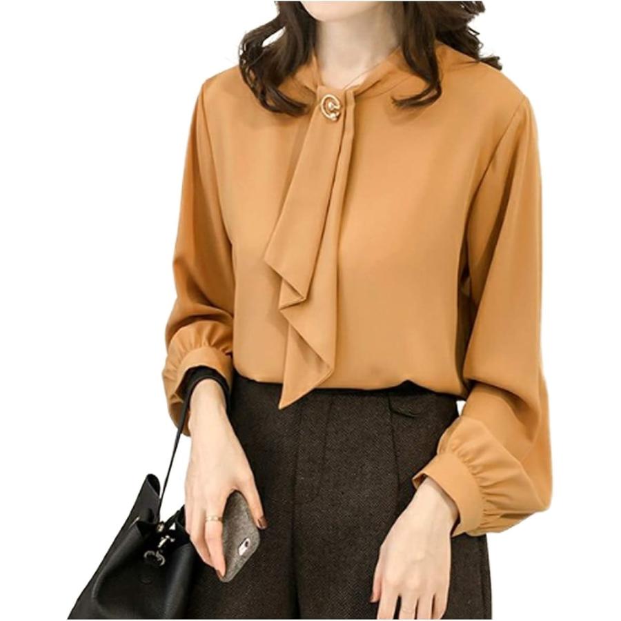 Lg185 Cm 可愛い おしゃれ カジュアル 着痩せ 秋色 とろみ ブラウス キャメル M ホリック Paypayモール店 通販 Paypayモール