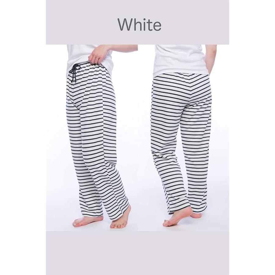 ワイズファクトリー レディース ボーダーパンツ スウェットパンツ ルームウエア ボーダー柄パンツ 部屋着 婦人 ホワイト Ll ホリック Paypayモール店 通販 Paypayモール