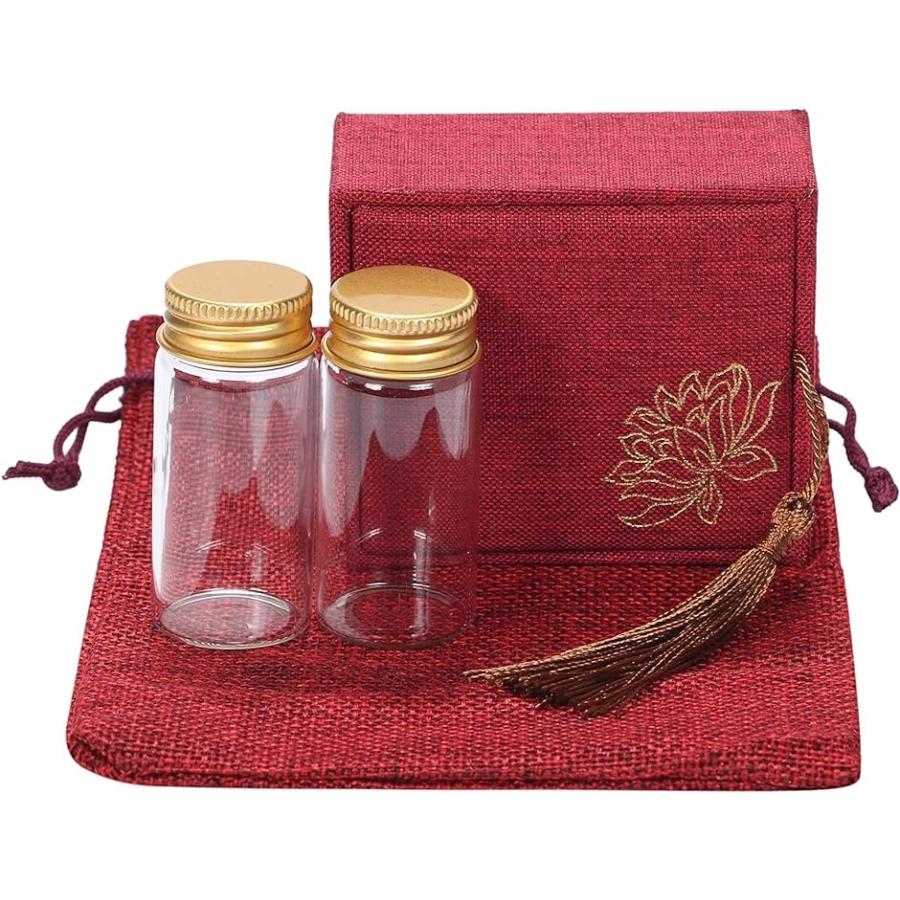 赤ちゃん へその緒 髪の毛 乳歯 臍帯 長期 保管 保存 記念 ガラス 瓶 収納箱 袋 付属 ケース 入れ物 保管箱 赤 2本 ホリック Paypayモール店 通販 Paypayモール