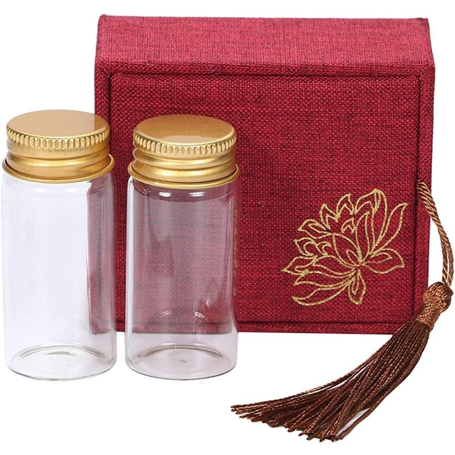 赤ちゃん へその緒 髪の毛 乳歯 臍帯 長期 保管 保存 記念 ガラス 瓶 収納箱 袋 付属 ケース 入れ物 保管箱 赤 2本 スピード発送 ホリック Paypayモール店 通販 Paypayモール