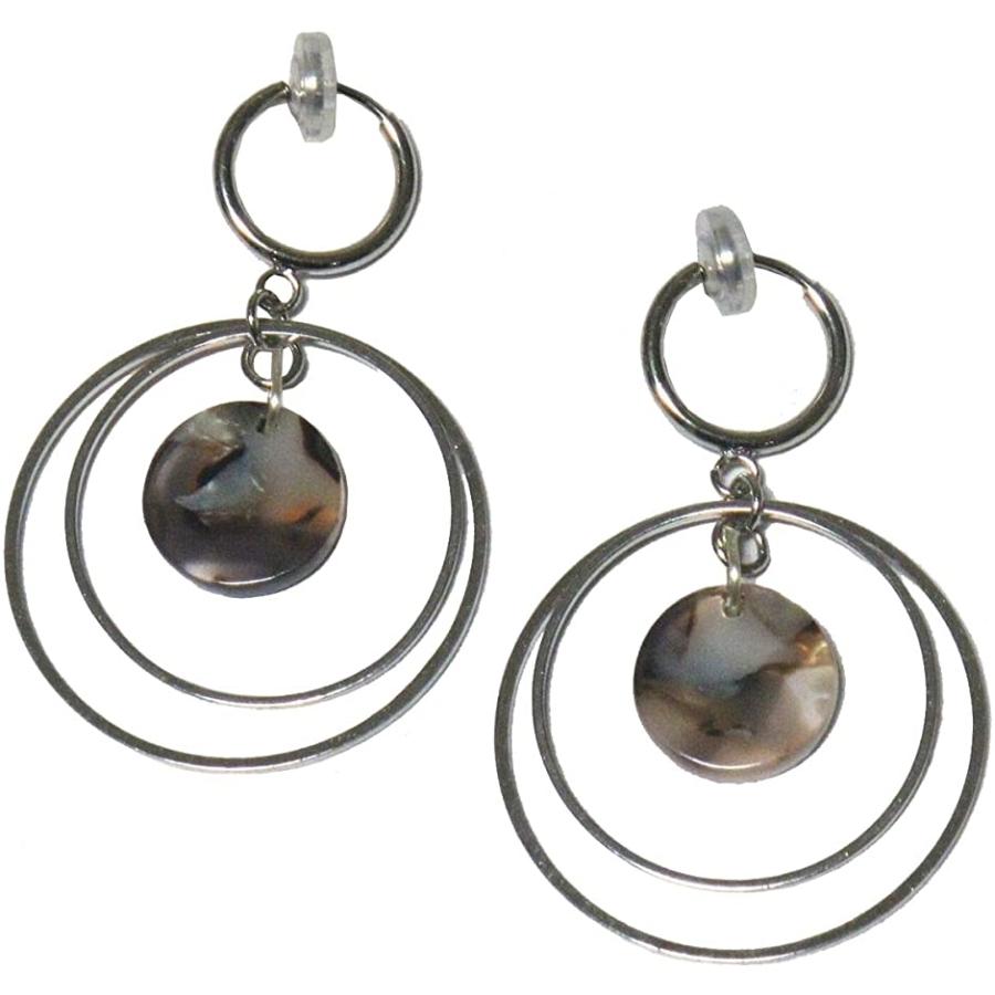 揺れる ゆれる フープ イヤリング 結婚式 ノンホール 痛くない 穴なし シンプル シリコンカバー 春 夏 秋 冬 シルバー イヤーカフ ホリック Paypayモール店 通販 Paypayモール