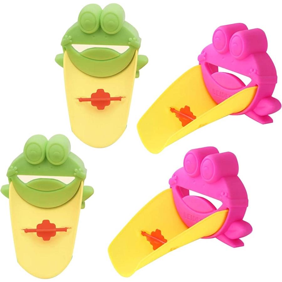 子供 手洗いサポート 蛇口補助 ウォーターガイド 4個セット カエル Pain Deli Com