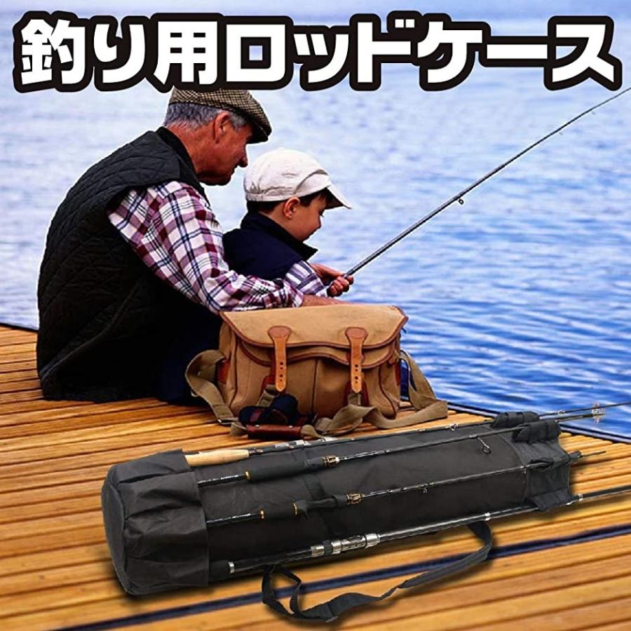以上節約 釣り バッグ ロッドケース 竿 道具 タックル 肩掛け 手提げ 大容量 便利 小物 ブラック 2 980円 Sarozambia Com