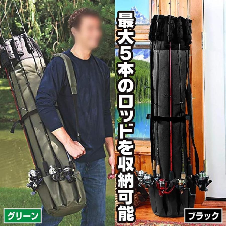 以上節約 釣り バッグ ロッドケース 竿 道具 タックル 肩掛け 手提げ 大容量 便利 小物 ブラック 2 980円 Sarozambia Com