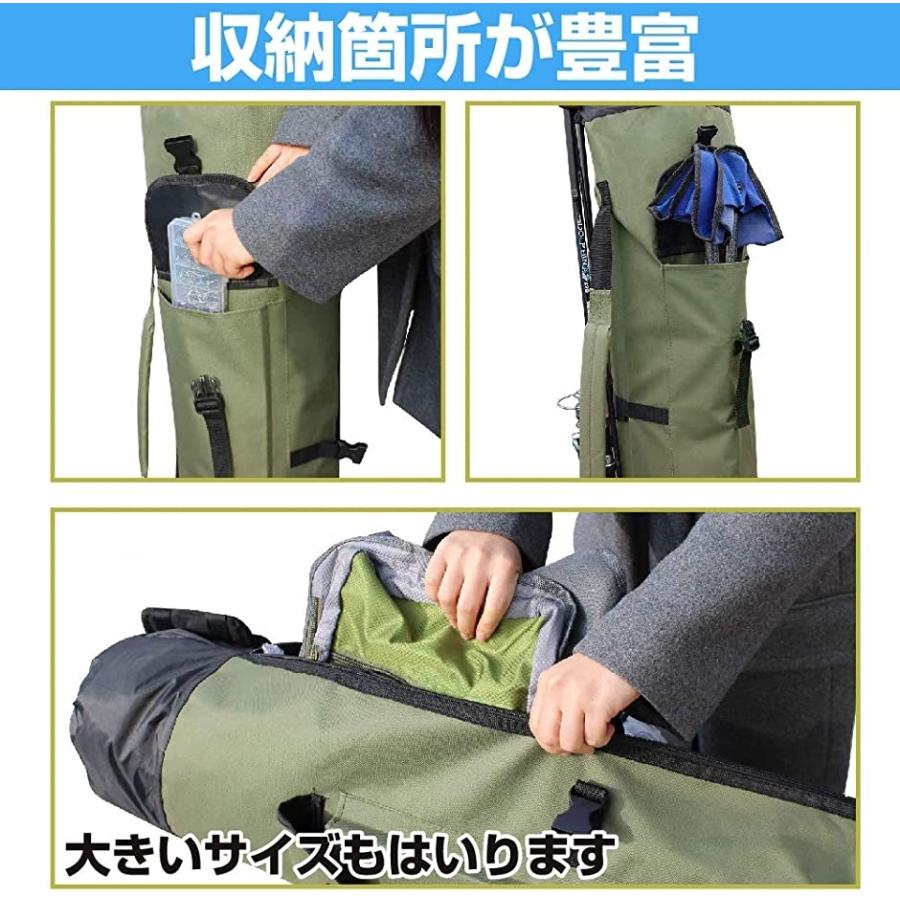 以上節約 釣り バッグ ロッドケース 竿 道具 タックル 肩掛け 手提げ 大容量 便利 小物 ブラック 2 980円 Sarozambia Com