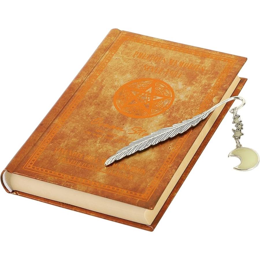 限定タイムセール 魔導書風 日記帳 罫線付き 光るしおり付き 五芒