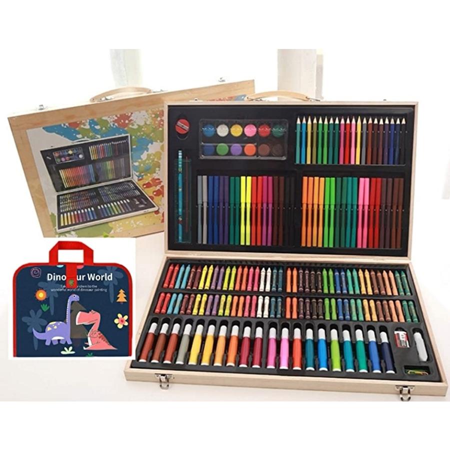 当店は最高な サービスを提供します お絵描きセット 落書きボード 木箱収納ケース付き マルチカラー Materialworldblog Com