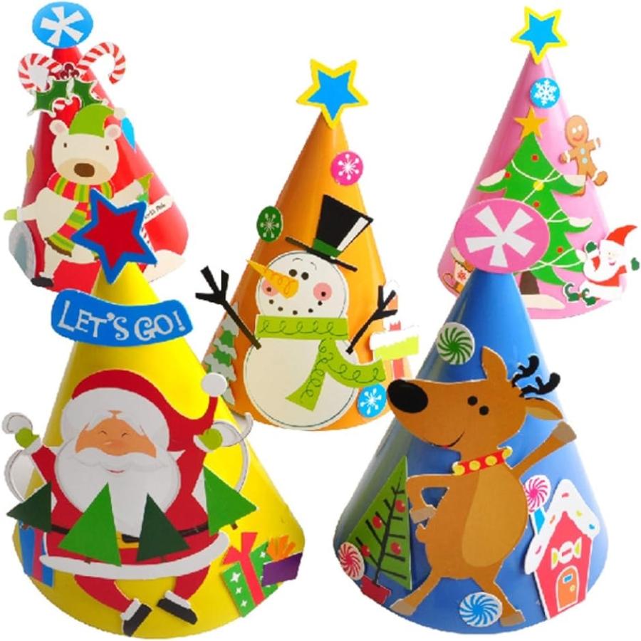子供と作る クリスマス 三角帽子 キット ５個セット アソート5個 ホリック Paypayモール店 通販 Paypayモール