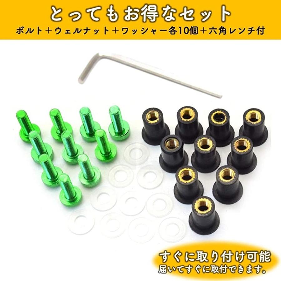 スクリーンボルト 10個 クロスレンチ ヘルメットホルダー バイク メンテナンススタンド パーツ ナット シルバー 祝日