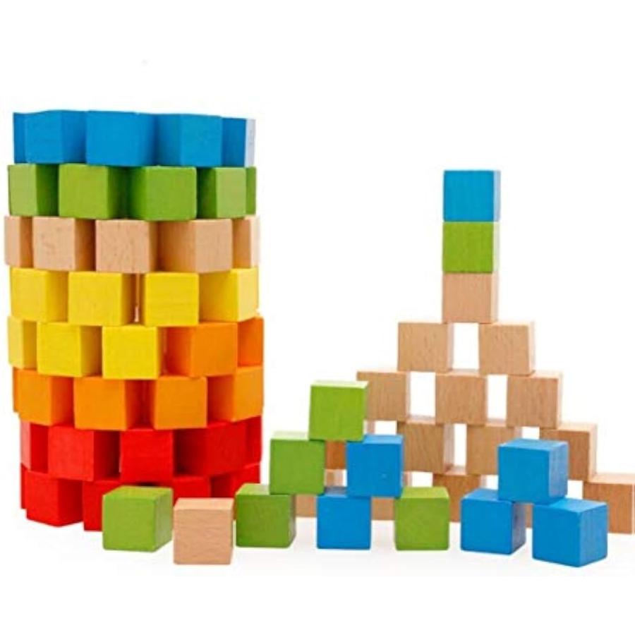 新作 最大64％オフ 木製 立方体 積み木 100個 キューブ ブロック 知育玩具 赤ちゃん 幼児 教材 カラフル 2 780円 saropackaging.eu saropackaging.eu