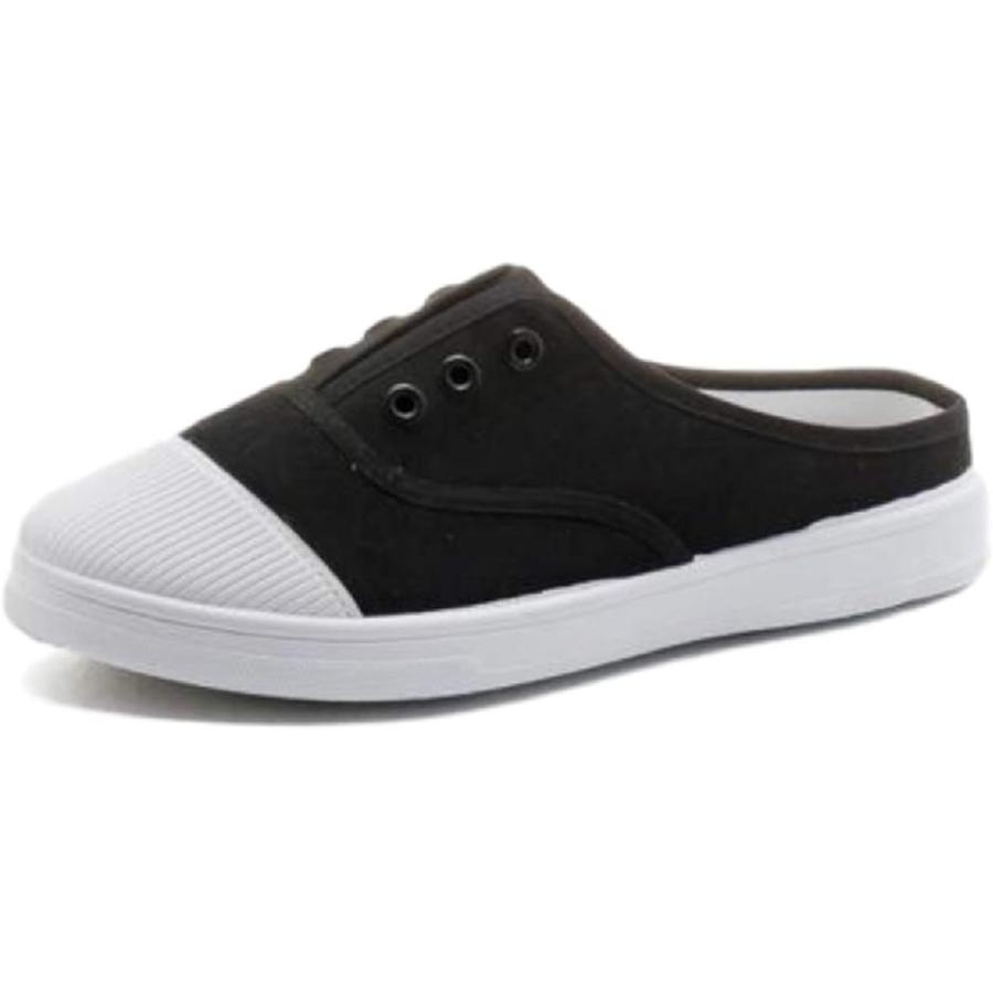 レディース かかとなし スニーカー サンダル スリッポン シューズ 靴 スリッパ キャンバス ブラック 22 5 23 0 Cm Z6iqvmdttz レディースファッション Mtsbinacendekia Sch Id