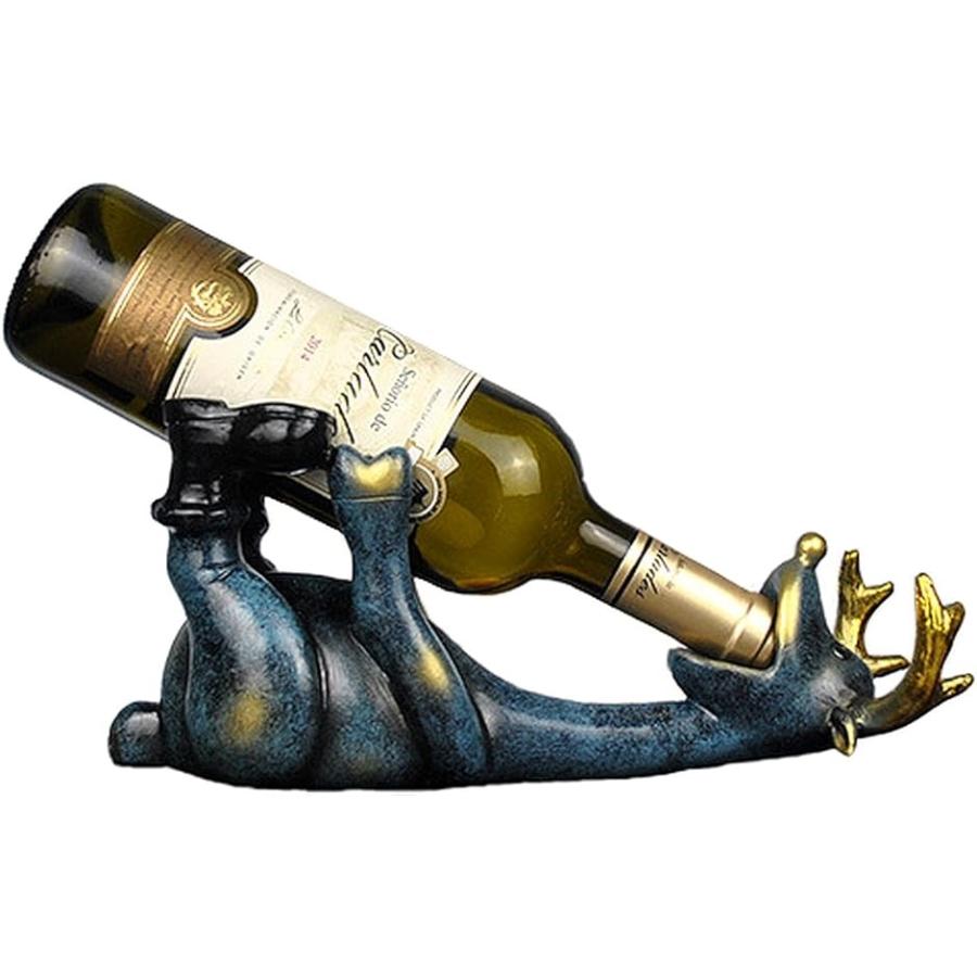 アンティーク ワインホルダー ワインラック シャンパン ボトル 使い勝手の良い スタンド インテリア 2 A 当店の記念日 MDM 980円 鹿 選べるタイプ W49