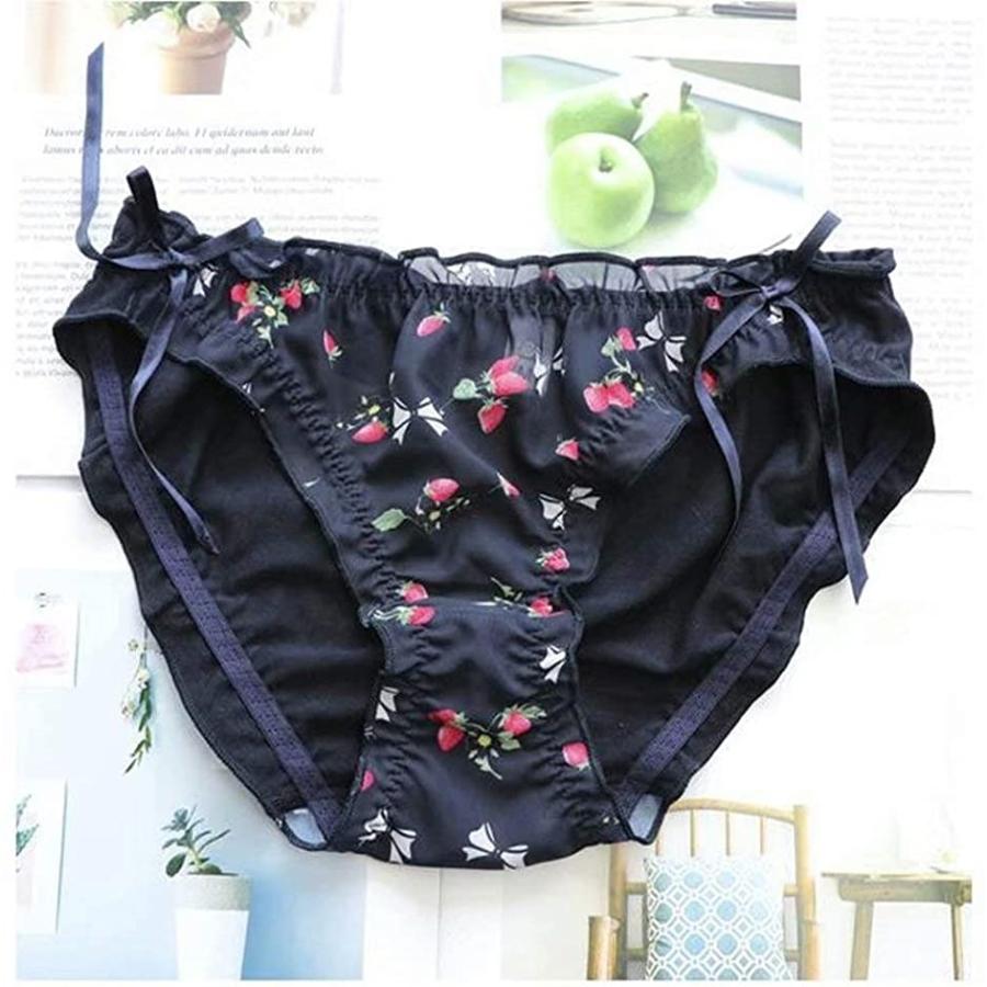 レディース サテン シフォン フリル 苺 プリント いちご パンツ レギュラーショーツ 紐パン パンティー 2枚セット いちごc L 2bs6jkhf ホリックワークショップ 通販 Yahoo ショッピング