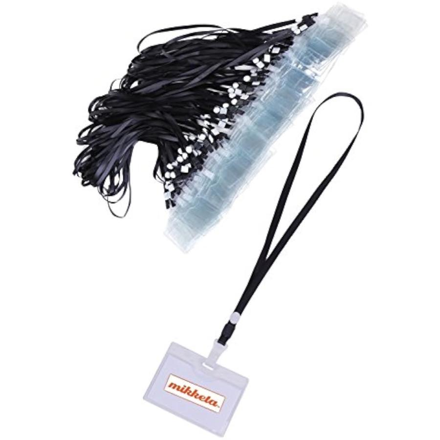 プレゼントを選ぼう ネームホルダー 名札 首かけ 吊り下げ 黒 100枚