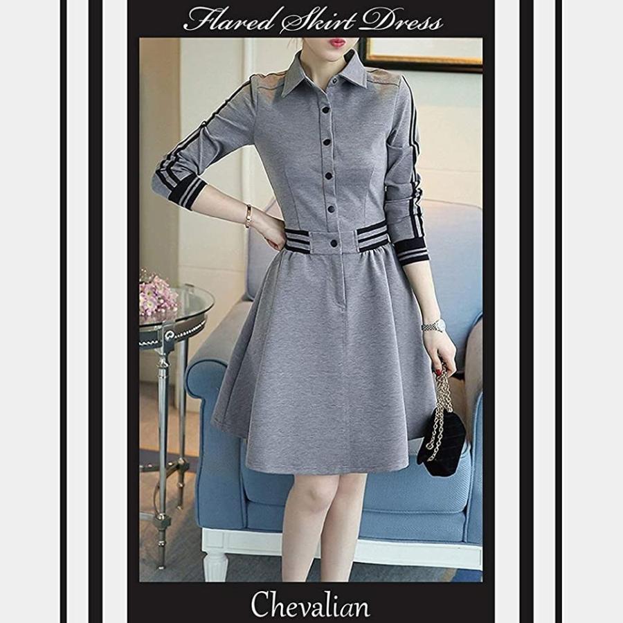 オシャレ フレア ワンピース キレイメ ナチュラル ファッション カジュアル ガーリー シャツ 襟 春 夏 秋 冬 春夏 Mdm グレー L ホリック Paypayモール店 通販 Paypayモール