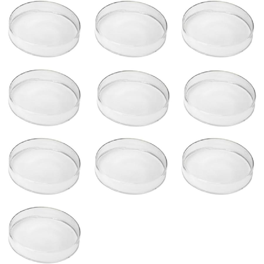 培養用 皿 シャーレ ペトリ皿 90mmx15mm ポリスチレン プラスチック容器 10個 クリア(90 mm)