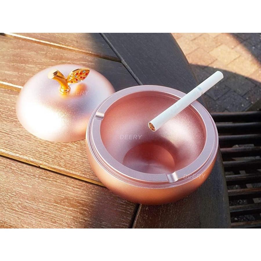 灰皿 ふた付き かわいい アンティーク りんご 葉っぱ インテリア 卓上 カフェ レストラン お店 テーブル リビング ピンク ホリック Paypayモール店 通販 Paypayモール
