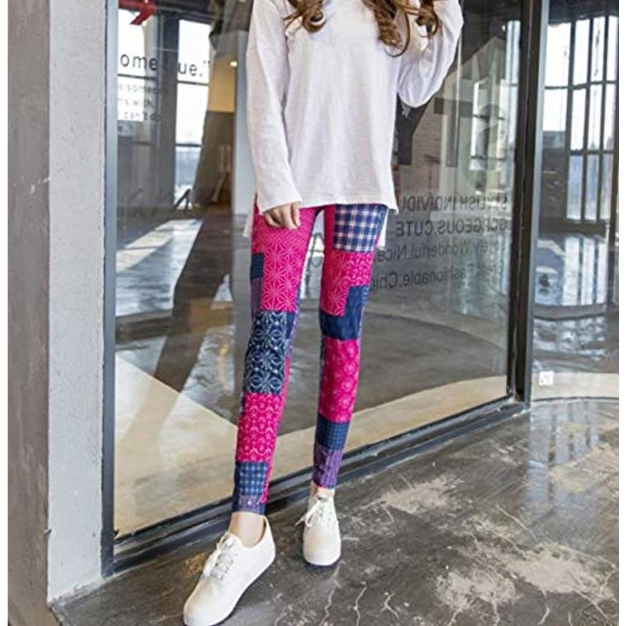 レディース レギンス 柄物 美脚 伸縮 ストレッチ パンツ スキニー スパッツ フリー サイズ Fa228 赤 継接ぎ 赤 継接ぎ ホリック Paypayモール店 通販 Paypayモール