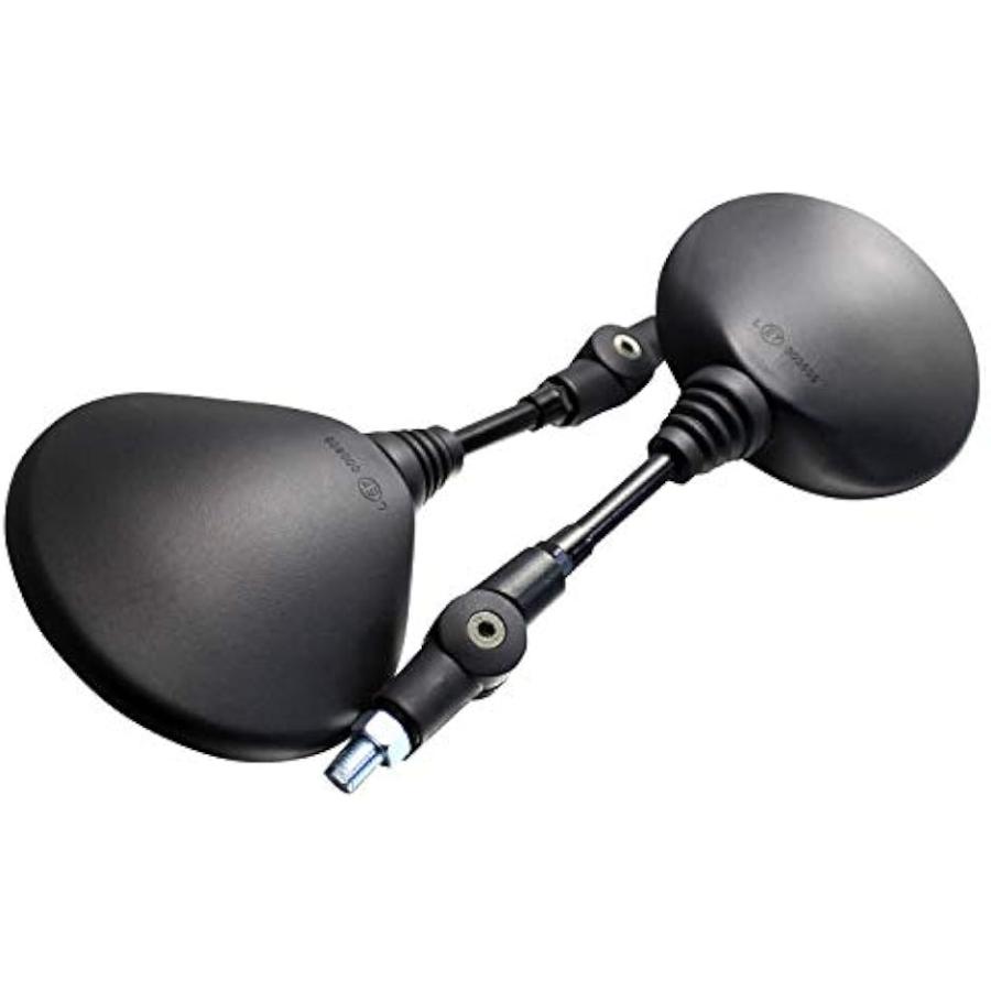 4円 クリスマスツリー特価 バイク ミラー 汎用 オフロード 左右2本セット 可倒式 10mm 正ネジ Xr250 Klx Dトラッカー など ショート