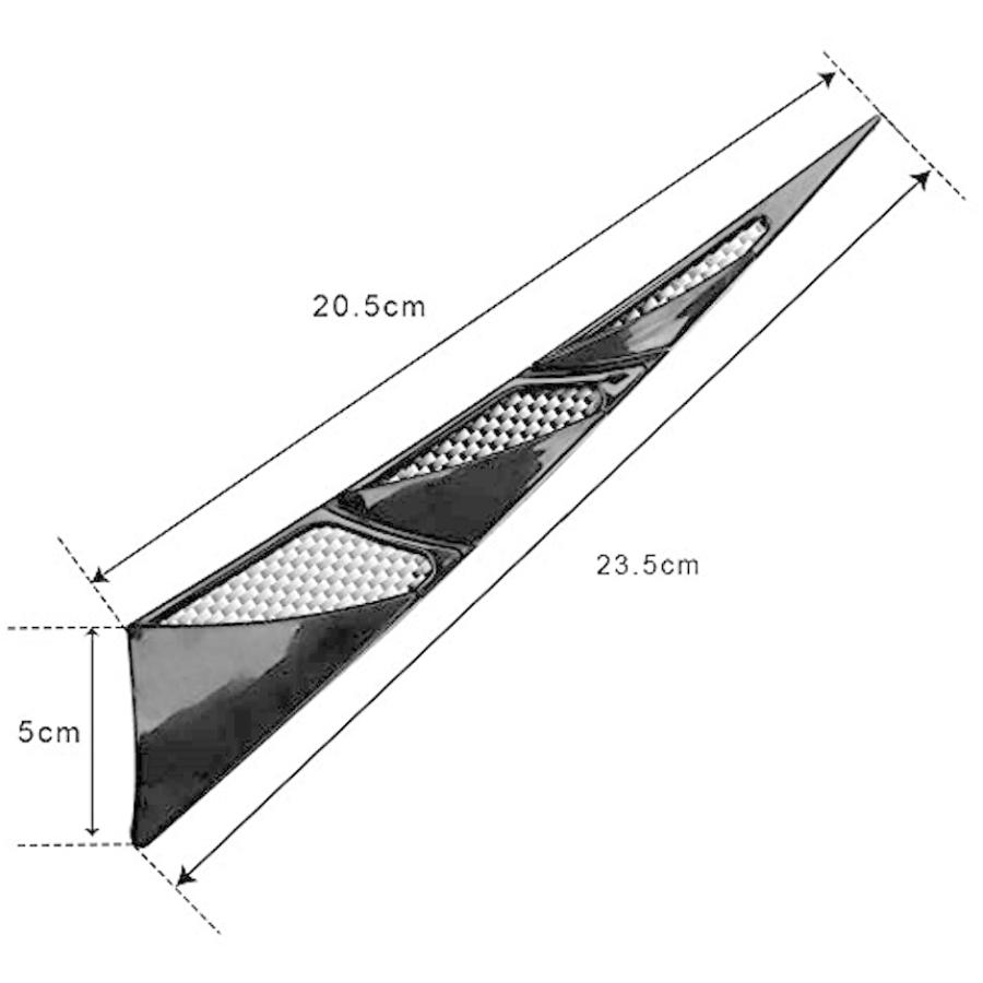 Morytrade 3連 ダミーダクト 汎用エアロ ボンネット フェンダー カーボン エンブレム 車 自動車 09 長三角黒 2b8gfpju9y スピード発送 ホリック 通販 Yahoo ショッピング
