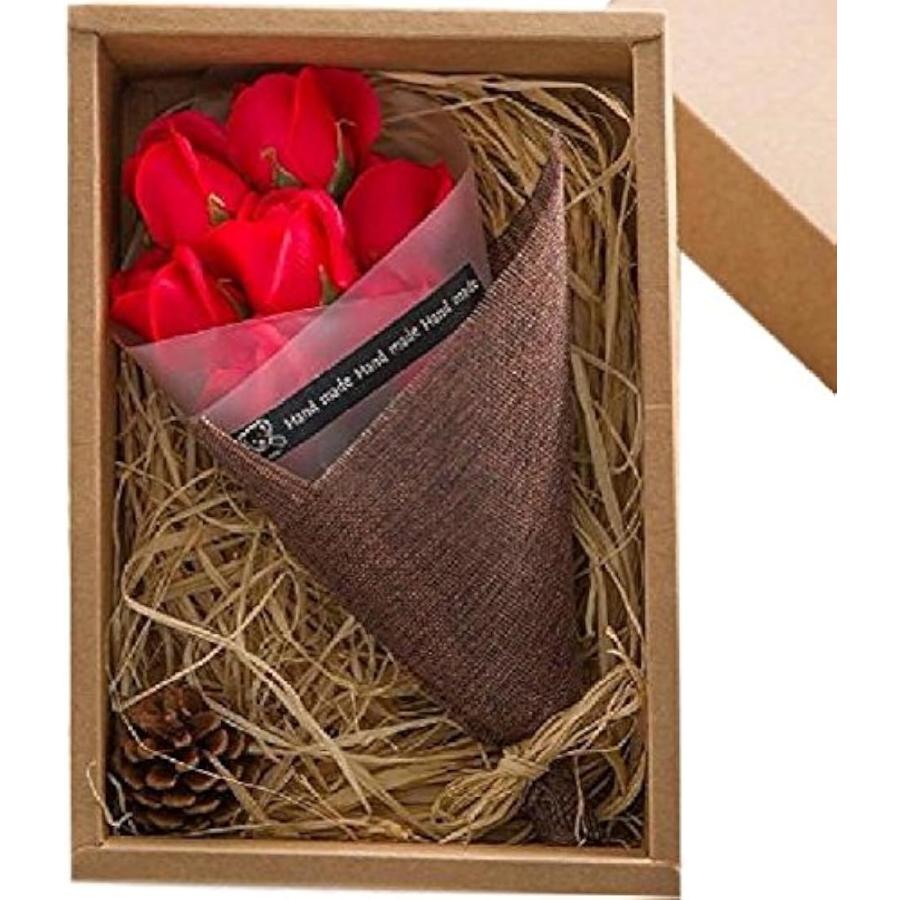 ソープフラワー 花束 フレグランス ギフト 母の日 父の日 誕生日 結婚 記念日 クリスマス フ レセ ント 赤 ７本 Red セール価格