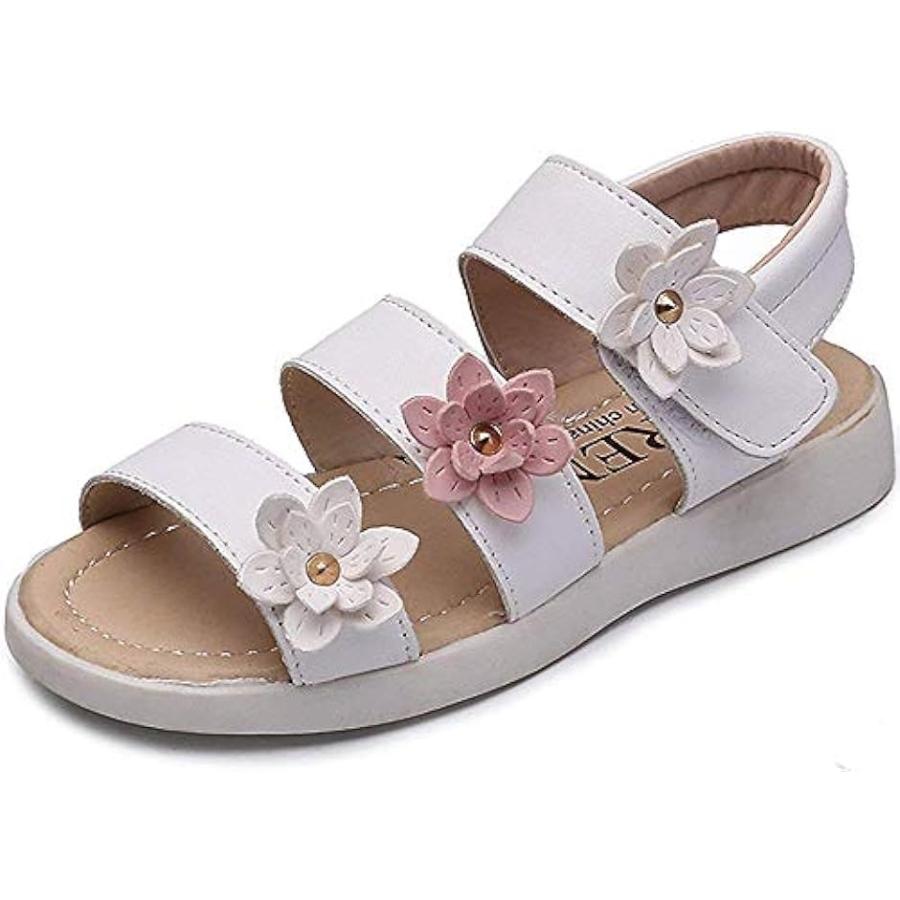履きやすい キッズサンダル 女の子 ビーチサンダル フラワーモチーフ シューズ やわらかい 子供 21 01ホワイト 21 0 Cm ホリック Paypayモール店 通販 Paypayモール