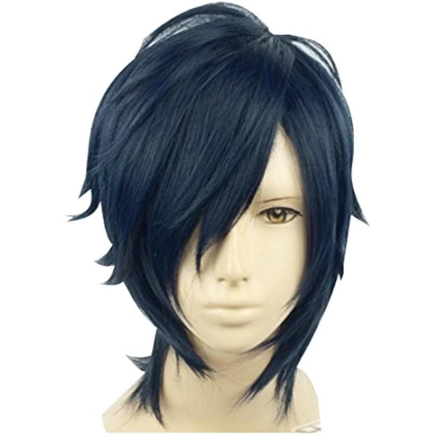 耐熱コスプレ ウイッグ メンズキャラ アニメ カラーバリエーション豊富 ロング ショート 巻き髪 ストレート 仮装に ネイビーa ホリック Paypayモール店 通販 Paypayモール