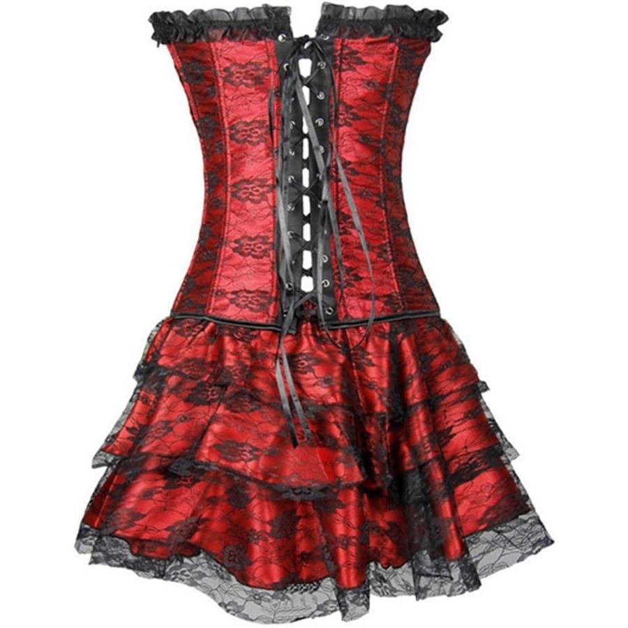 大きいサイズ ワンピース レース コルセット スカート ビスチェ ドレス Xxl Tokyo Goods 黒 赤 Xxl ホリック Paypayモール店 通販 Paypayモール