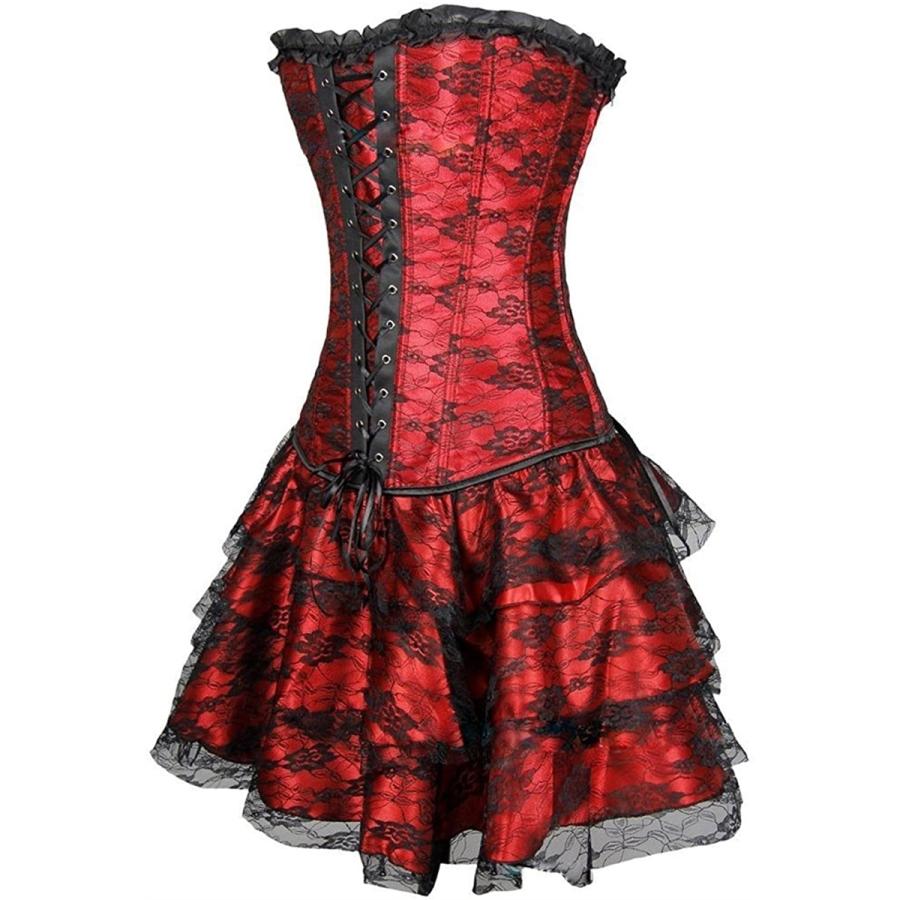 大きいサイズ ワンピース レース コルセット スカート ビスチェ ドレス Xxl Tokyo Goods 黒 赤 Xxl ホリック Paypayモール店 通販 Paypayモール