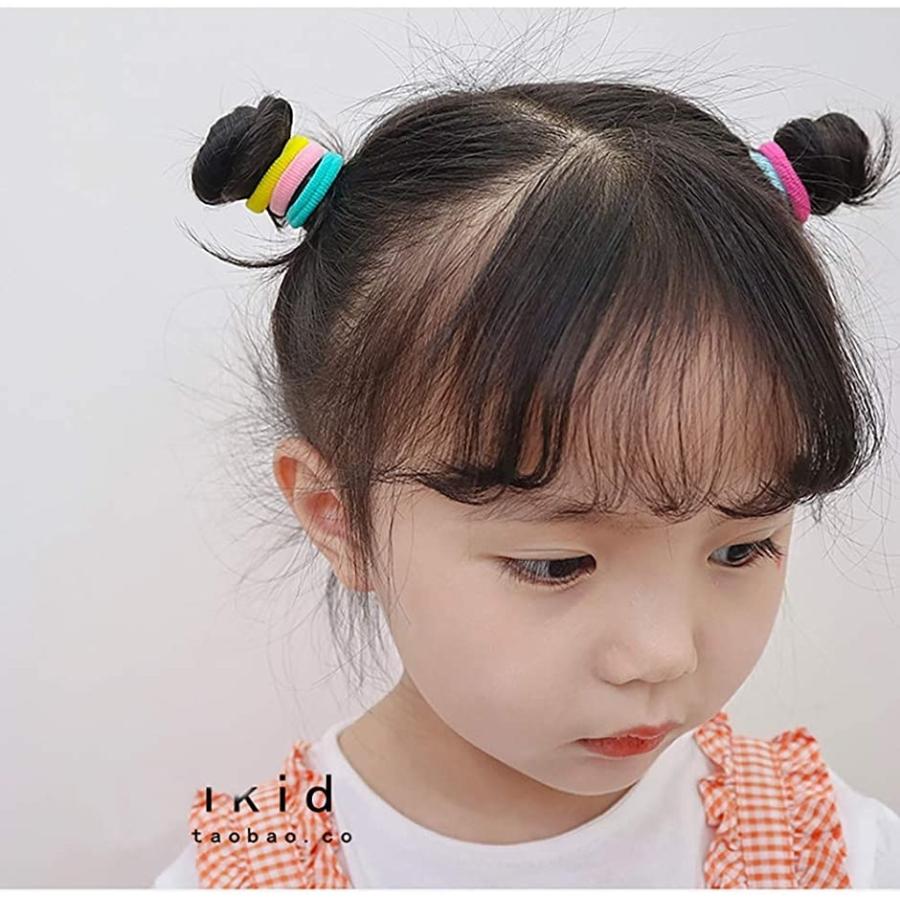 Bianhuan ヘアゴム こども 100本 セット 赤ちゃん 毎週更新 おしゃれ かわいい 髪ゴム カラフルb カラフル 子供