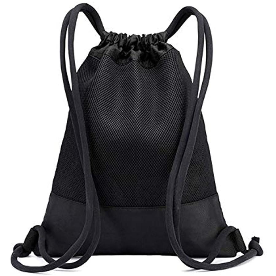 最大43 Offクーポン ジムサック ナップサック スポーツバッグ 巾着袋 リュック ナイロン 撥水 軽量 耐久性 ポケット付き ブラック S Mall Riosmauricio Com