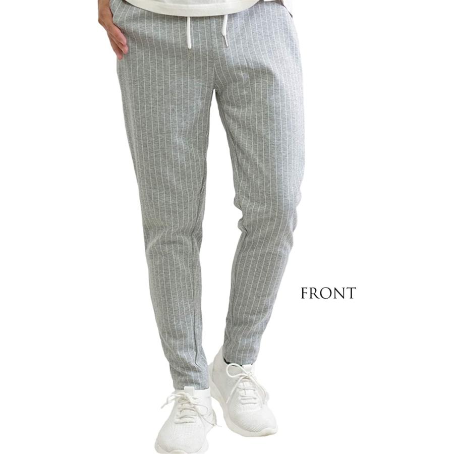 スウェットパンツ ジョガーパンツ メンズ テーパードパンツ ストライプ スリム ストレッチパンツ ライトグレー M スピード発送 ホリック Paypayモール店 通販 Paypayモール