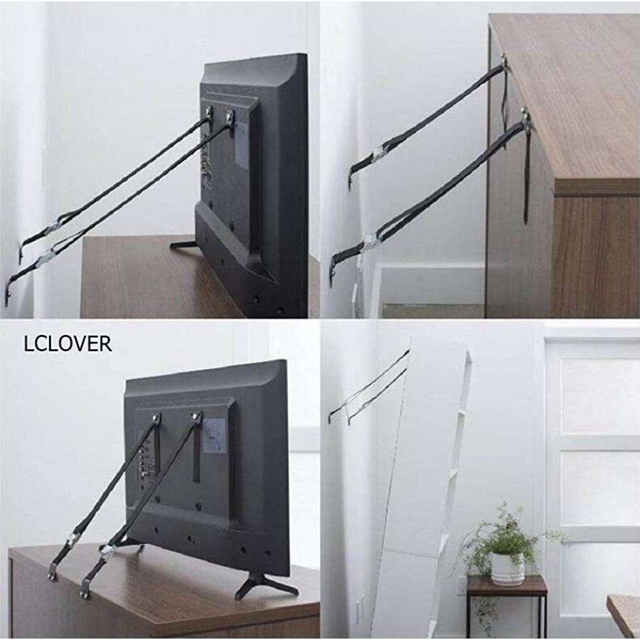 L Clover テレビ Tv 家具 転倒防止 地震対策 固定ベルト 耐震ベルト 落下防止 防災グッズ 2本セット 11k330 ホリック Paypayモール店 通販 Paypayモール