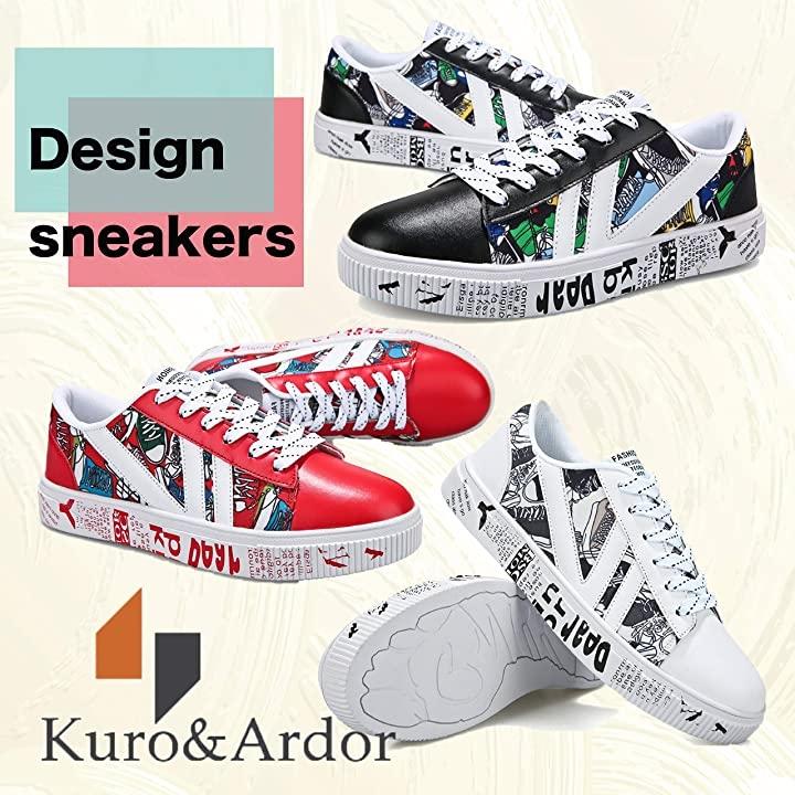 派手 メンズ スニーカー シューズ 柄 あり ロゴ ローカット カジュアル フラット ソール レッド 赤 色 26 0 Cm ホリック Paypayモール店 通販 Paypayモール