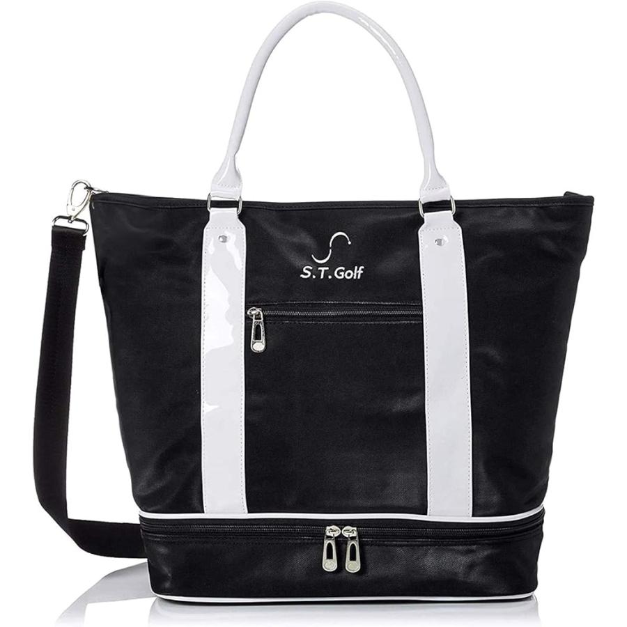 ゴルフボストンバッグ メンズ ゴルフトートバッグ ゴルフバッグ シューズ収納 防水 合皮 2層式 軽量 おしゃれ ブラック 2b8ot3l4nd ホリックワークショップ 通販 Yahoo ショッピング