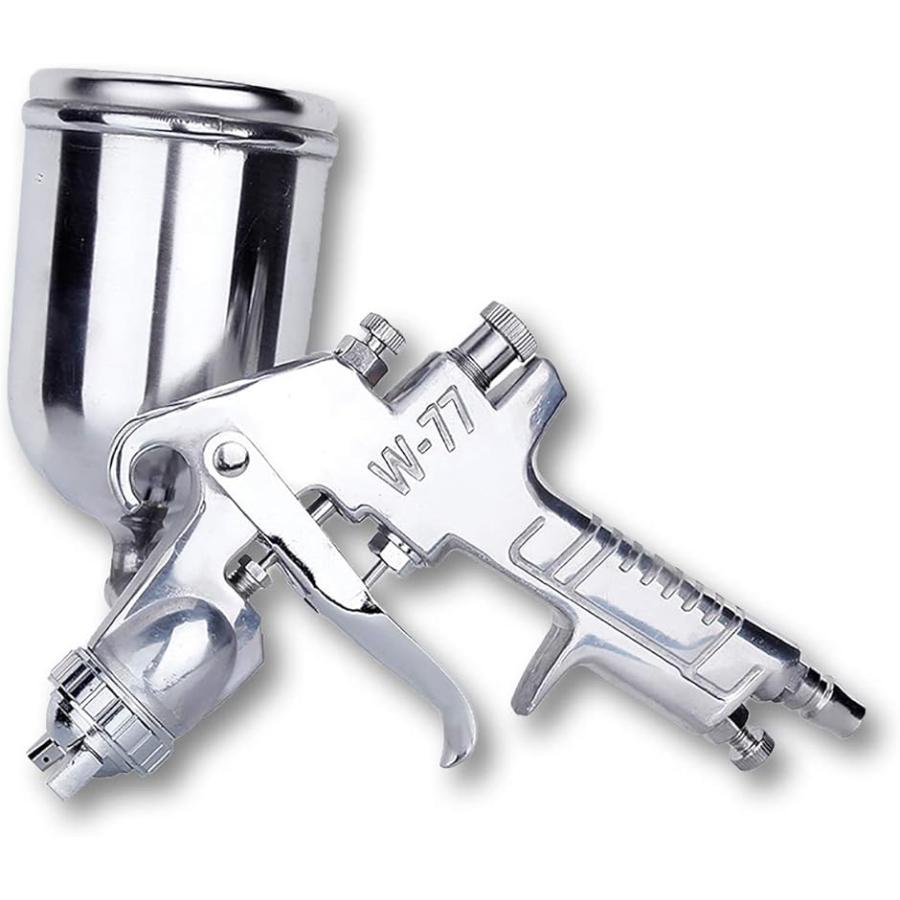 エアー ペイント スプレーガン 吸上式 W 77 重力式 口径 2 0 タンク容量 Mm 3 0 2 5 塗装 2 0口径 400ml 4周年記念イベントが