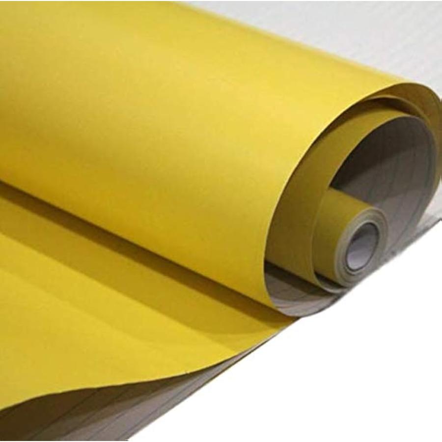マローサム 貼って剥がせる 壁紙 両面テープ付き カッティング シート ウォール ステッカー 粘着 無地 45cm X 10m Mdm 黄 ホリック Paypayモール店 通販 Paypayモール