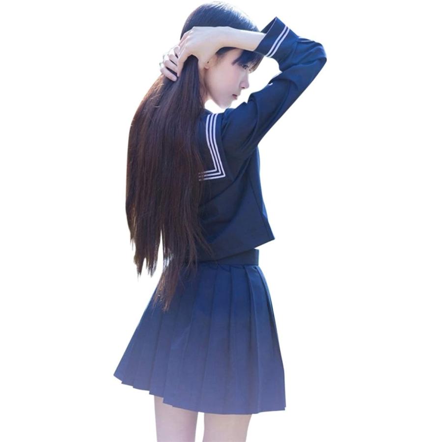 限定タイムセール セーラー服 コスプレ 長袖 スカート セット 紐タイ 女子高生 Jk イベント コスチューム E508 ネイビー Xl Riosmauricio Com