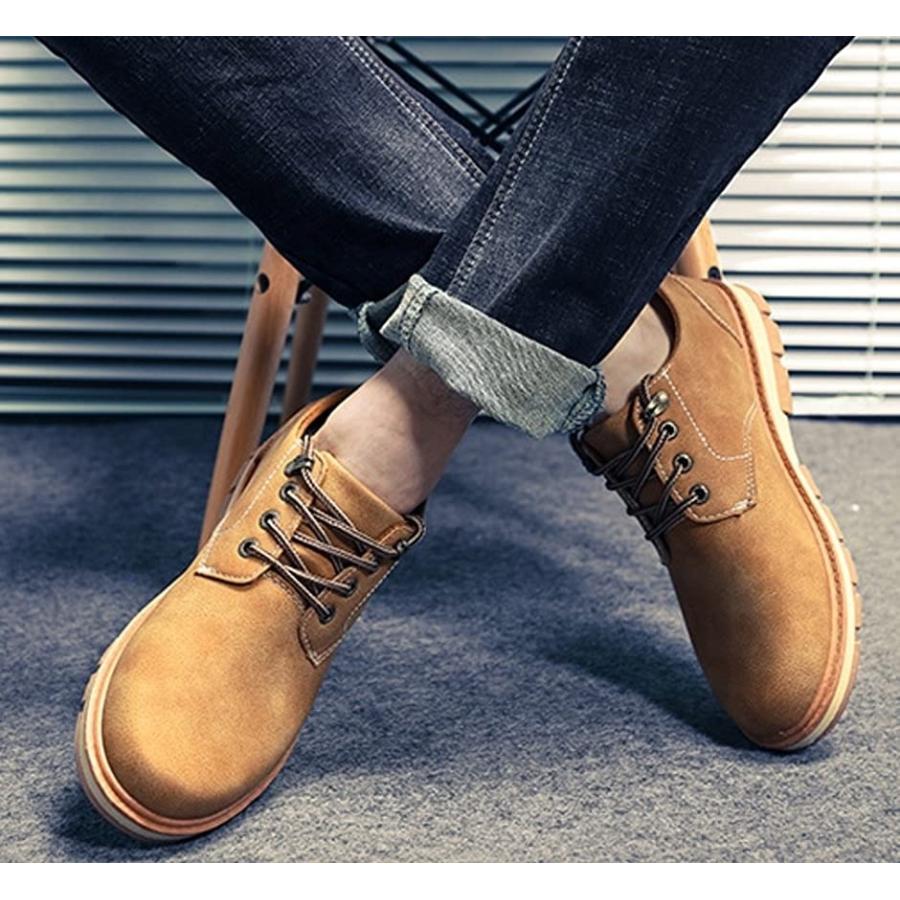 スニーカー メンズ デッキシューズ 紐 ファッションスニーカー 靴 ローカット カジュアル 24 5cm Mdm イエロー 24 5 Cm ホリック Paypayモール店 通販 Paypayモール