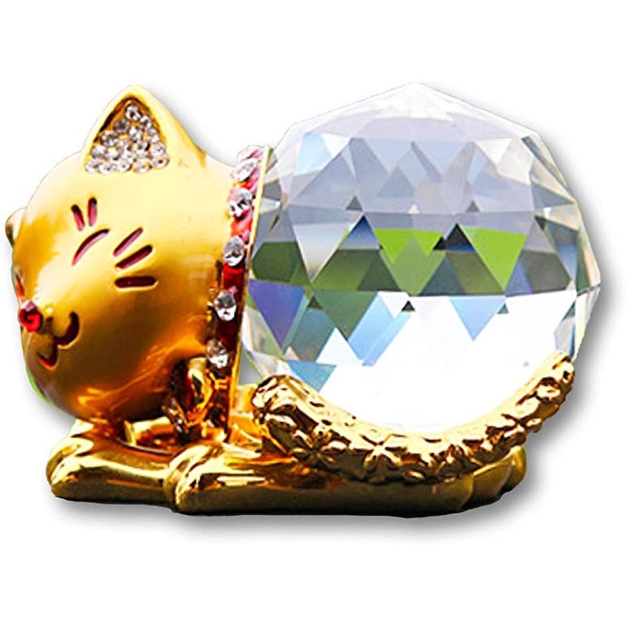 一番人気物 幸運 招き猫 クリスタル オブジェ 金運 財運 アップ 水晶 風水 グッズ アイテム インテリア 飾り 装飾 置物 ゴールド 2 780円 Aynaelda Com