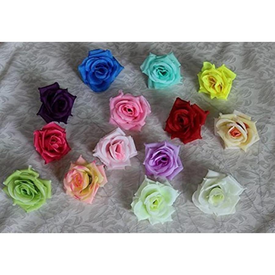 バラ 造花 ローズ 薔薇 アレンジ 8センチ 50個セット 2次会 ピンクxオレンジピンクxレッドxローズレッド 結婚式 直営限定アウトレット パーティー