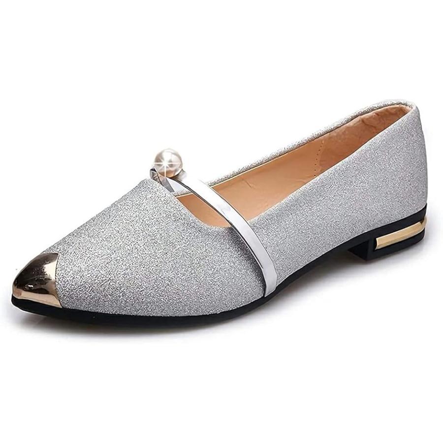 パンプス バレエ シューズ レディース ぺたんこ ヒール なし 歩きやすい 靴 パール 銀 23 5cm シルバー 23 5 Cm 2b8uoch9id ホリックワークショップ 通販 Yahoo ショッピング