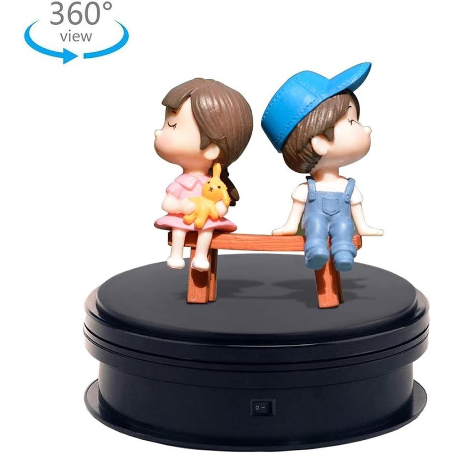 360度 ターンテーブル 自動的に回転 回転台 電動ターンテーブル 展示品 フィギュア 撮影用 展示テーブル 低消費電力 黒 ホリック Paypayモール店 通販 Paypayモール