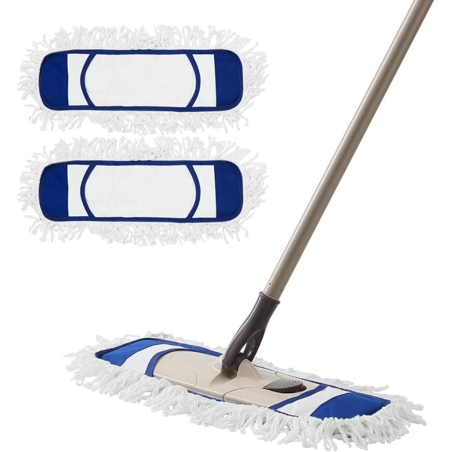 1074円 日本未発売 フロアモップ 綿系 クロス 2枚セット 取替用 フローリング 床 掃除 ベーシック 乾拭き 水拭き モップ