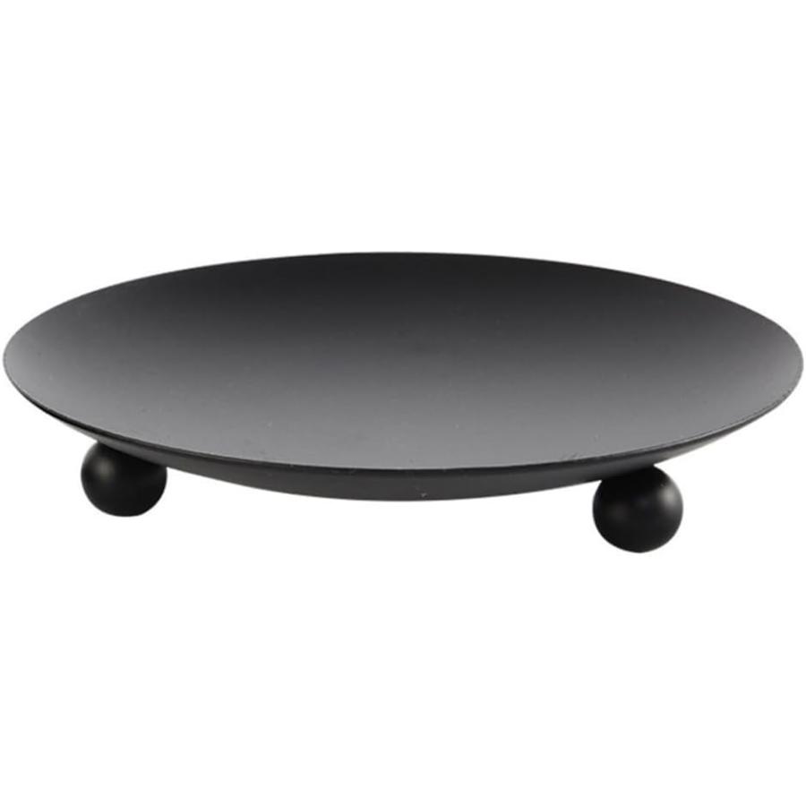 パロサント 受け皿 お香 香木 香皿 キャンドル ホルダー 10cm(ブラック,  10cm x 1.5cm) の商品画像