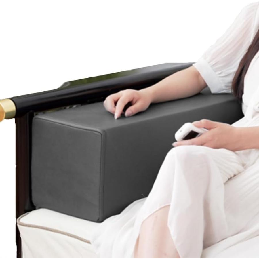 ソファー 肘置き キャサリン ひじ掛け アームクッション 肘クッション 椅子 固め(ブラック,  縦20cmx横20cmx奥40cm) の商品画像