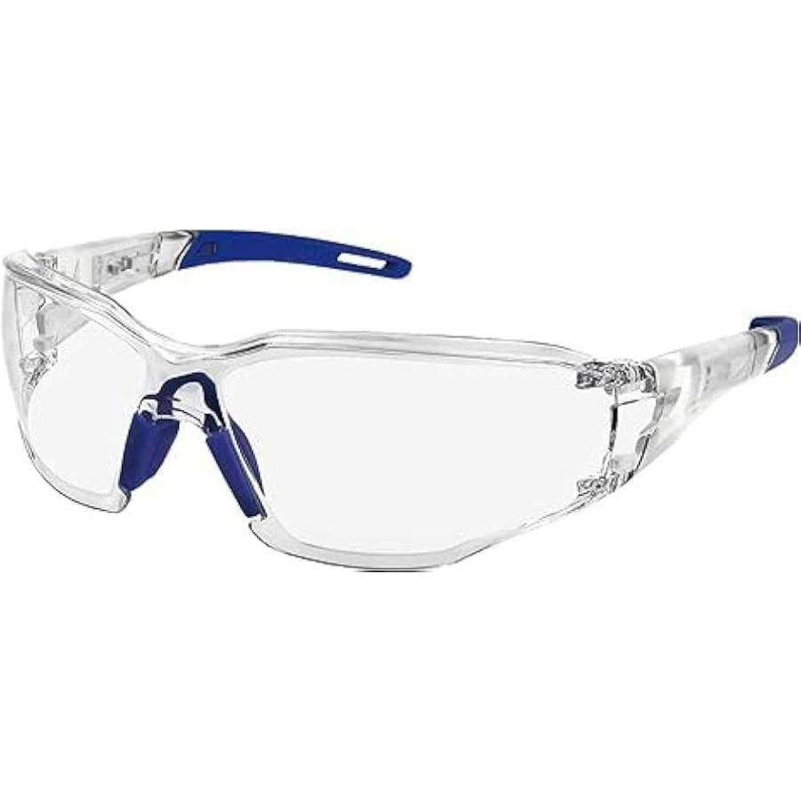 曇らない ズレにくい ゴーグル フェイスシールド 保護メガネ 防護 防塵 作業用ゴーグル 紫外線対策 MDM(クリア,  フリーサイズ 大人用) の商品画像