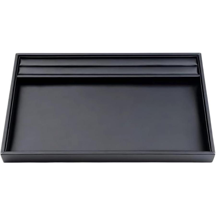 ジュエリートレー アクセサリートレイ ジュエリーケース ジュエリートレイ アクセサリートレー 接客(PUレザー,  リング溝付き)｜スピード発送 ホリック