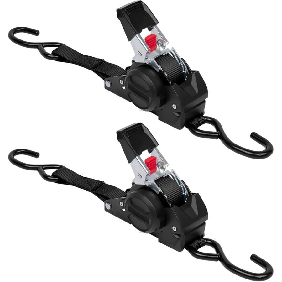 ラッシングベルト 荷締めベルト 荷締バンド 多用途 固定ベルト タイダウンベルト 結束バンド 梱包 MDM(ブラック,  BL3m-2本) の商品画像